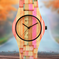 Thumbnail for Bewell W105DG UniSex Pastel Color Wood Watch