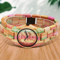 Thumbnail for Bewell W105DL Ladies Pastel Color Wood Watch