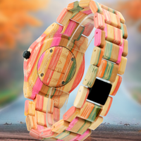 Thumbnail for Bewell W105DG UniSex Pastel Color Wood Watch