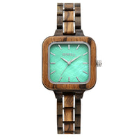 Thumbnail for Bewell W185AL Ladies Walnut with Zebra Wood Watch