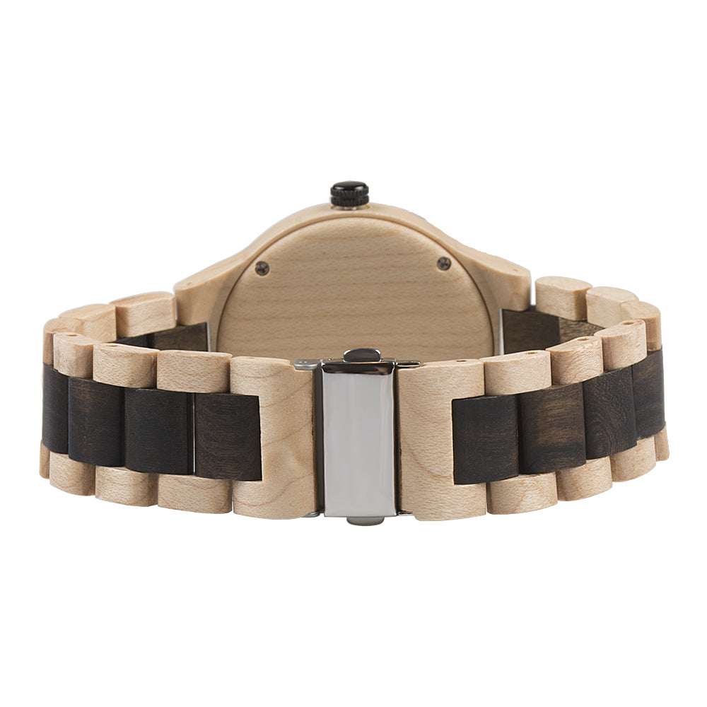 Bewell 154A Classic Maple with Black Sandalwood Watch