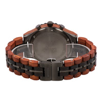 Thumbnail for Bewell Chronograph Red Sandalwood and Ebony Wood And Stainless Steel Watch