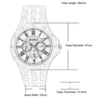 Thumbnail for Bewell Chronograph Bamboo Ebony Wood Watch