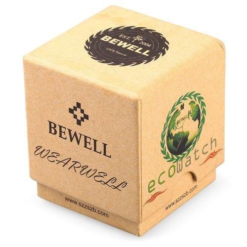 Bewell Chronograph Bamboo Ebony Maple Wood Watch