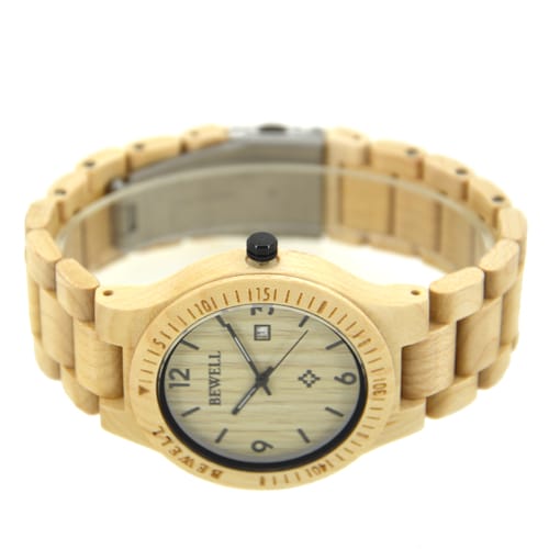 Bewell 086B Retro Bamboo Maple Wood Watch