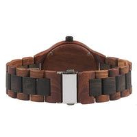 Thumbnail for Bewell 154A Classic Red & Black Sandalwood Watch