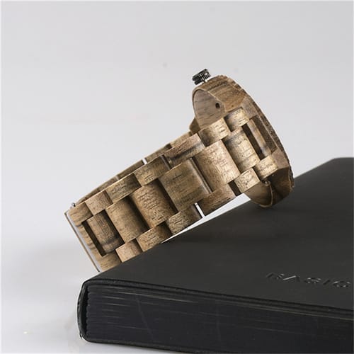 Bewell 154A Classic Black Walnut Wood Watch