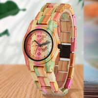 Thumbnail for Bewell W105DL Ladies Pastel Color Wood Watch
