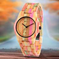 Thumbnail for Bewell W105DG UniSex Pastel Color Wood Watch