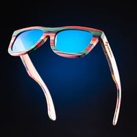 Thumbnail for Bright Colour Polarized Bamboo Sunglasses