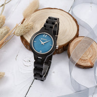 Thumbnail for Bewell 150A Ebony Wood Watch - Mother of Pearl Dial