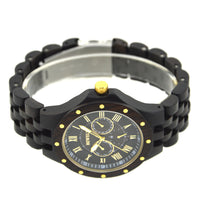 Thumbnail for Bewell Chronograph Bamboo Ebony Wood Watch