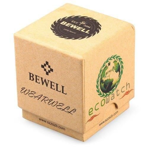 Bewell Ladies Woman Her Pink Bamboo Wood Watch
