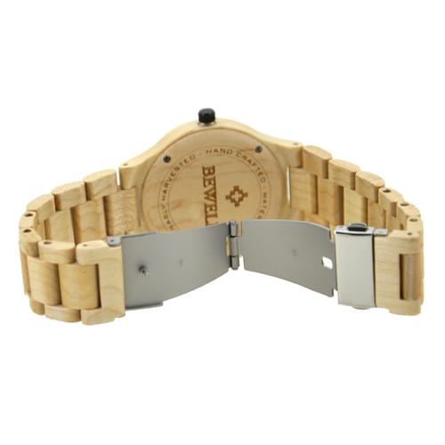 Bewell 086B Retro Bamboo Maple Wood Watch