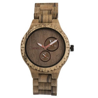 Thumbnail for Bewell 154A Classic Black Walnut Wood Watch